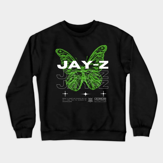 Jay-Z // Butterfly Crewneck Sweatshirt by Saint Maxima